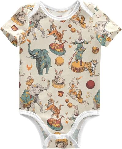 Pigsaly Mallard Ducks للجنسين Baby Bodysuits الأخضر العشب الوليد القصيرة الأكمام الصيفية in Kuwait
