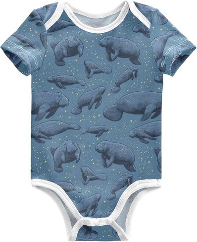 Pigsaly Mallard Ducks للجنسين Baby Bodysuits الأخضر العشب الوليد القصيرة الأكمام الصيفية in Kuwait