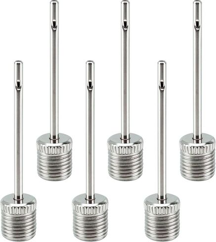 BlingKingdom 6 PCS Ball Pump Needles, Sturdy Air Pumping Pins Football Pump Valves Inflation Needle for Inflating Sports Ball, Basketball, Soccer, Rugby, Volleyball in Saudi Arabia