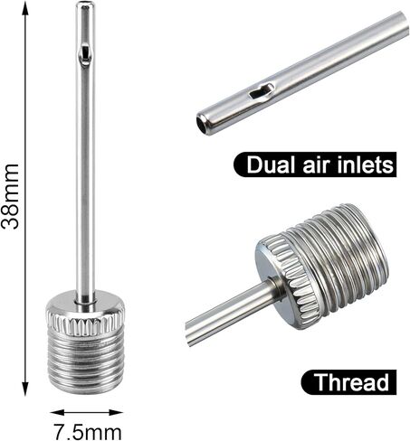 BlingKingdom 6 PCS Ball Pump Needles, Sturdy Air Pumping Pins Football Pump Valves Inflation Needle for Inflating Sports Ball, Basketball, Soccer, Rugby, Volleyball in Saudi Arabia
