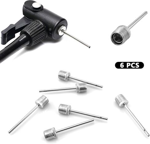 BlingKingdom 6 PCS Ball Pump Needles, Sturdy Air Pumping Pins Football Pump Valves Inflation Needle for Inflating Sports Ball, Basketball, Soccer, Rugby, Volleyball in Saudi Arabia