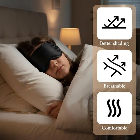 10 Pack Sleep Mask Eye Mask Blindfold, Soft Sleeping Masks with Nose Pad and Adjustable Strap, Comfortable Light Blocking Eye Covers for Sleeping, Travel, Party Games, Adults, Kids, Men Women in Saudi Arabia