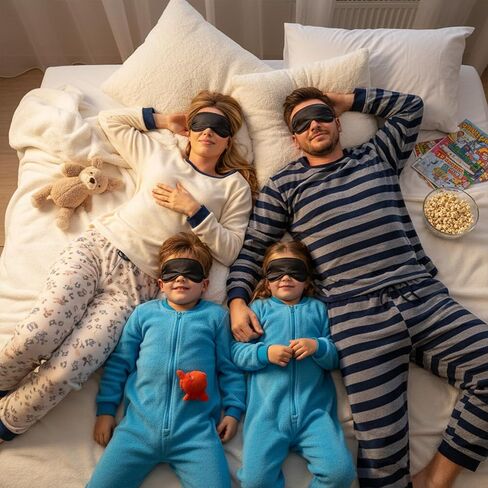 10 Pack Sleep Mask Eye Mask Blindfold, Soft Sleeping Masks with Nose Pad and Adjustable Strap, Comfortable Light Blocking Eye Covers for Sleeping, Travel, Party Games, Adults, Kids, Men Women in Saudi Arabia