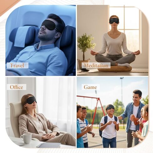 10 Pack Sleep Mask Eye Mask Blindfold, Soft Sleeping Masks with Nose Pad and Adjustable Strap, Comfortable Light Blocking Eye Covers for Sleeping, Travel, Party Games, Adults, Kids, Men Women in Saudi Arabia