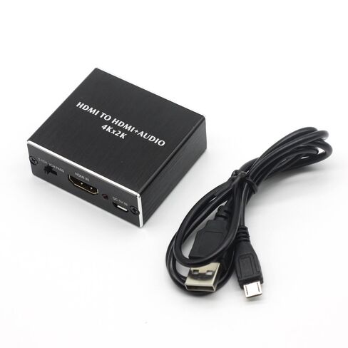 HDMI إلى HDMI Audio Extractor مع محول صوت ستيريو TOSLINK SPDIF 3.5 ملم يدعم Ultra HD | 4K X 2K لأجهزة PS3/4 Xbox PC/كمبيوتر محمول HDTV in Kuwait