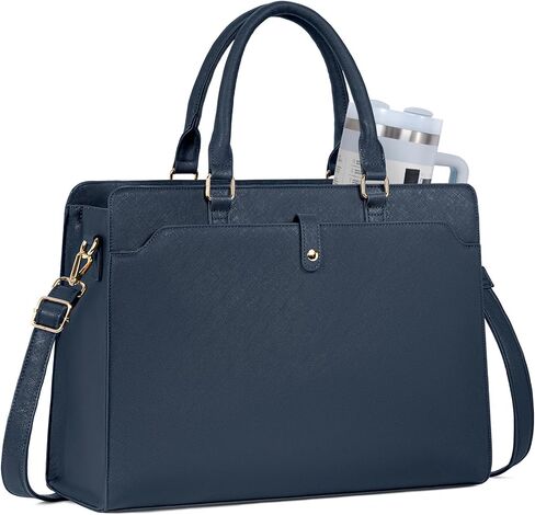 Laptop Tote Bag for Women 15.6 Inch Waterproof Leather Computer Bags Large Capacity Business Office Work Briefcase in Kuwait