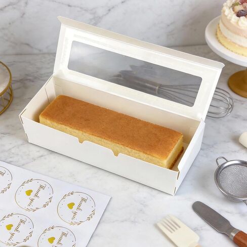 KEEPARTY 24PCS Macaron Boxes White Macaron Packaging Bakery Packaging Container Dessert Gift Box with Window for Birthdays Valentines Day Mothers Day Weddings Graduations Christmas Easter Gift Giving in Saudi Arabia