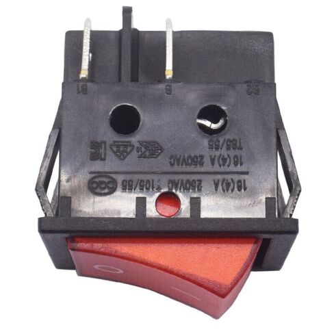 1 قطعة LECI RS606 الروك التبديل 16A250V T105/55 2 موقف 4pin الأحمر مع مصباح in Kuwait