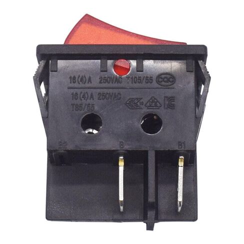 1 قطعة LECI RS606 الروك التبديل 16A250V T105/55 2 موقف 4pin الأحمر مع مصباح in Kuwait