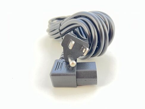 سلك طاقة تيار متردد على شكل حرف L من OMNIHIL بطول 8 أقدام متوافق مع مقياس أسعار الطعام والحوسبة الرقمية لإنتاج اللحوم اللذيذة وحساب الوزن 60 رطل AC S-30، متوافق مع قطعة بديلة in Kuwait