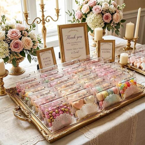 Topzea 500 pcs أكياس ملفات تعريف الارتباط ذاتية اللصق ، 5.5 × 5.5 بوصة من البلاستيك أكياس واضحة معالجة الأكياس الفردية. in Kuwait