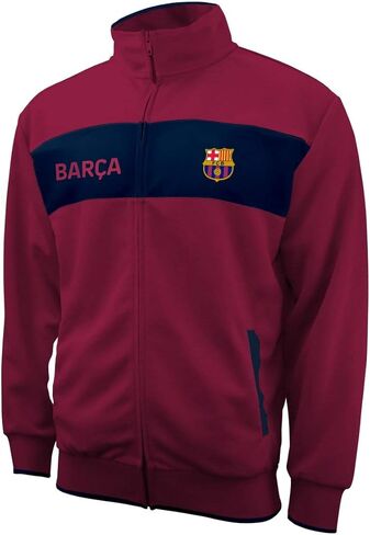 Icon Sports Men FC Barcelona Officially Licensed Zipper Soccer Jacket 016 in Saudi Arabia