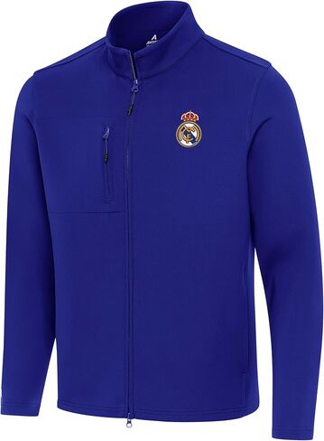 سعر ومواصفات سترة Objection للرجال من Antigua Real Madrid بسحاب كامل متوسطة الوزن - ملابس رياضية لمشجعي كرة القدم مع جيب in Kuwait