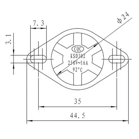 1/5/10PCS KSD302/KSD302X/KSD302T 75C/85C/90C/92C/93C/95C/105C 20A Manual Reset Temperature Control Heater Thermostat Bipolar(93C,1PCS) in Saudi Arabia