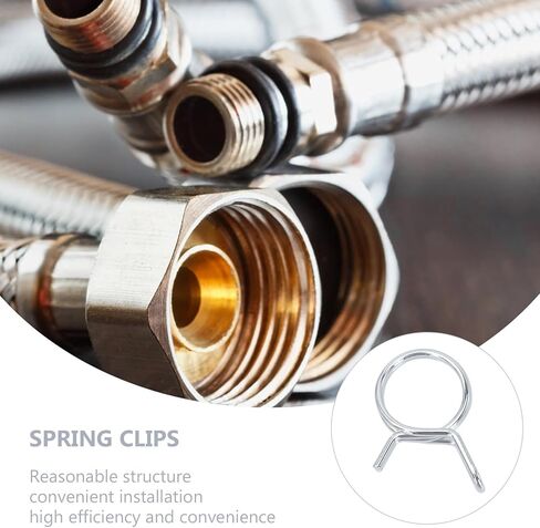 150pcs Double Wire Coil Clamps Assortment Kit Hose Tube Clips for Water and Pneumatic Lines Coil Tube Clamps Multiple Sizes Φ5-φ14 for Plumbing and Hydraulic Applications in Saudi Arabia