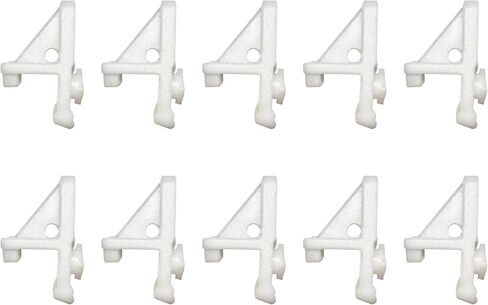 Whole Parts Refrigerator Adjustable Door Hinges Kit for Left and Right Doors-10 Sets, White in Kuwait