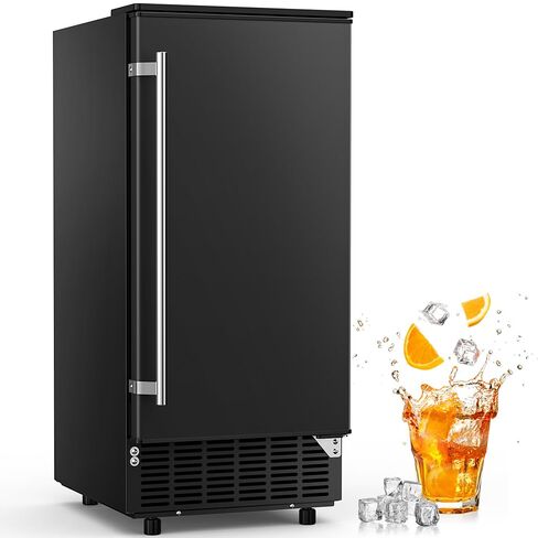 COWSAR Commercial Cube Ice Maker, Freestanding Ice Machine, 80lbs/24H, 40 Ice Cubes/Cycle, Reversible Door, 24H Timer & Self-Cleaning, Under Counter Ice Cube Machine for Bar/Cafe/Home in Kuwait
