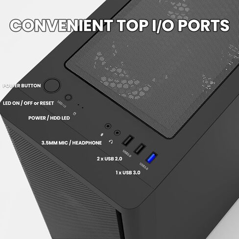 حافظة كمبيوتر الألعاب Zalman M4 ARGB - 4 مراوح RGB قابلة للتحكم مقاس 120 مم مثبتة مسبقًا - لوحة جانبية من الزجاج المقوى بباب متأرجح - برج صغير (Micro ATX، Mini-ITX)، أسود in Kuwait