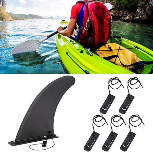 5Pcs Black Surfboard Fin Clips Replacement Surfboard Fin Buckle Paddle Fin Clamps Accessory for Long Boards,Surfing in Saudi Arabia