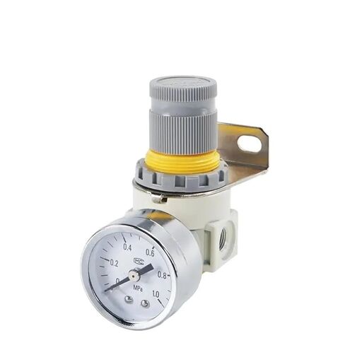 AR2000 G1/4 منظم ضغط الهواء الصغير صمام تخفيض هوائي قابل للتعديل مع مقياس للضاغط AR1500 BR3000 BR4000 10bar (10 مم 4 قطعة) in Kuwait