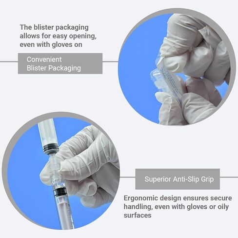 سلسلة تركيبات Luer Lock (100 حزمة)، ملفوفة بشكل فردي - J560M PP عالي الأداء - موصلات وأغطية حقنة مضادة للانزلاق للاستخدام المختبري والصناعي (مقرنة - أنثى إلى أنثى) in Kuwait