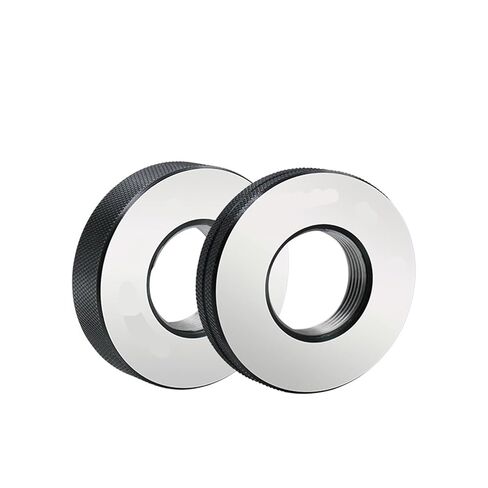 1 Set (1 Pass Gauge + Stop Gauge) 6g M0.8-M100 Metric Standard Tooth Left and Right Thread Ring M2M4M48M72(M12X1.25-6g T Z,Right Hand 1set) in Kuwait