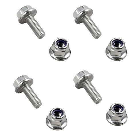 4 قطع 19M7775 14M7303 مسمار طرفي للبطارية ذو حواف سداسية وجوز متوافق مع جرار John Deere Lawn Tractor L100 L110 D150 D160 D170 G110 LX176 LX178 استبدال مسامير طرفية البطارية صواميل الفولاذ المقاوم للصدأ in Kuwait