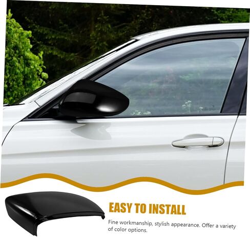 Car Mirror Cover Auto Rearview Mirror Cap for Glossy Right Side Easy Installation Protects Internal Components in Saudi Arabia