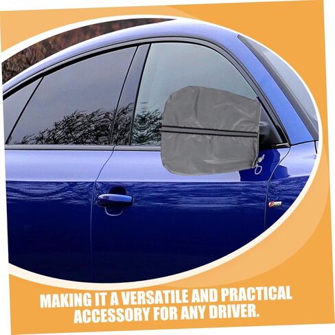OUNONA Side Mirror Covers Reflective Strips Durable Car Mirror Protectors for Snow Ice and Rain Essential Vehicle Accessories for Winter Weather Oxford in Saudi Arabia