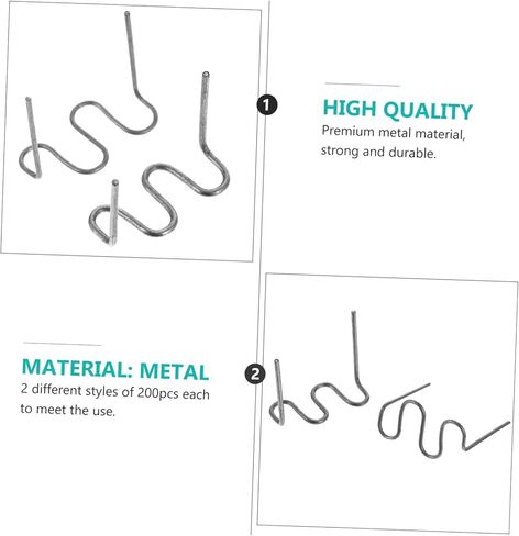 Balacoo 400pcs Hot Welding Staples for Automotive Bumper Repair Pre-Cut Welding Wire for Repair Tool for Car Bumpers and Motorcycle Parts in Saudi Arabia