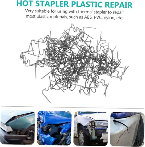Balacoo 400pcs Hot Welding Staples for Automotive Bumper Repair Pre-Cut Welding Wire for Repair Tool for Car Bumpers and Motorcycle Parts in Saudi Arabia
