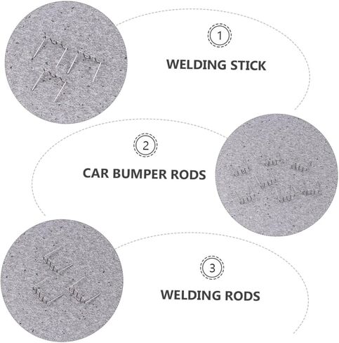 Holibanna 1000pcs Car Bumper Repair Welding Studs Plastic Welding Rods for Bumper Repair Kit Suitable for Car Types Easy to Use Accessories in Kuwait