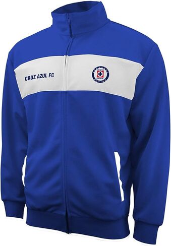 Icon Sports Cruz Azul Jacket – Official Men’s Casual Full Zip Up Track Jackets Soccer Football Club Active Training Top CR52TJ XL in Saudi Arabia