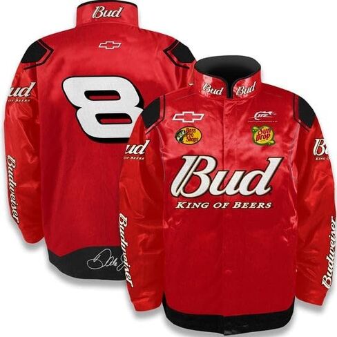 Dale Earnhardt Jr. #8 NASCAR Red JR Motorsports Retro Pit Uniform Jacket in Saudi Arabia
