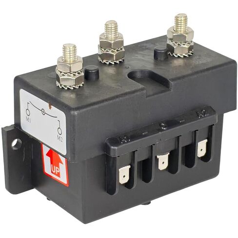 EZROAD 6000W 12V 3-Wire Tripolar Reverse Solenoid Control Box Compatible with Anchor Windlass Marine Boat Electric Winch Forklift Construction Machinery Ship Max Heavy Duty Dual Direction Contactor in Saudi Arabia