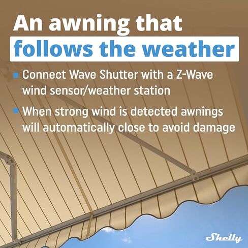 Shelly Wave Shutter US UL | Z-Wave Shutter Controller with Power Metering | Home Automation | Z-Wave Repeater | High Compatibility | Easy Installation | iOS Android App in Kuwait