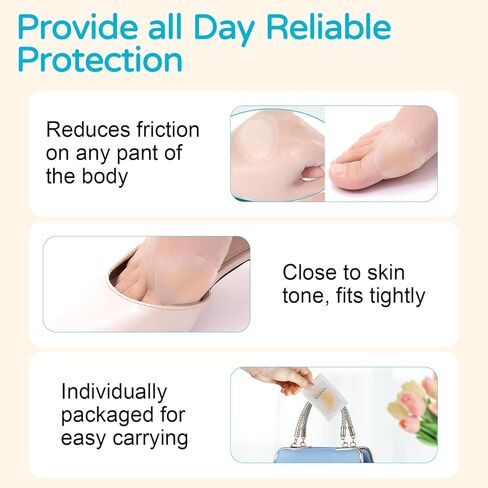 36PCS Hydrocolloid Blister Bandages – Waterproof Gel Cushions Pads for Blister Prevention & Relief, Feet & Toes Blister Prevention & Recovery (Variety Pack) in Kuwait
