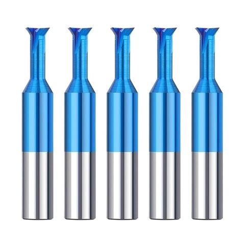5 قطع/مجموعة، 45° 60° 1.5-16 مم قاطعة طحن تتوافق من الكربيد، أداة تصنيع الشق لـ CNC (45 درجة، طلاء نانو، 2 مم) in Kuwait