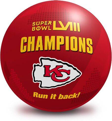 Officially Licensed NFL Kansas City Chiefs Super Bowl LVIII Champions Undrilled Bowling Ball in Saudi Arabia