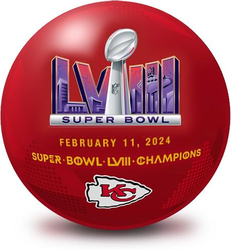 Officially Licensed NFL Kansas City Chiefs Super Bowl LVIII Champions Undrilled Bowling Ball in Saudi Arabia