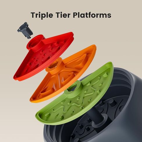 Gardner Pet Dog Slow Feeder Dog Bowl, Dogs Puzzle Enrichment Toy Rotating Plate, 8.45'' M Size with Suction Base for All Breed Sizes Pets, BPA-Free in Kuwait