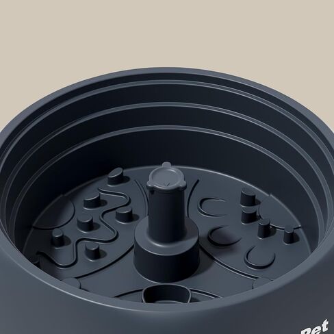 Gardner Pet Dog Slow Feeder Dog Bowl, Dogs Puzzle Enrichment Toy Rotating Plate, 8.45'' M Size with Suction Base for All Breed Sizes Pets, BPA-Free in Kuwait