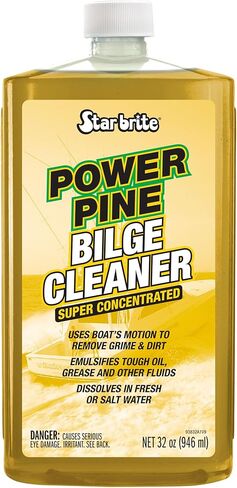 Star brite Power Pine Bilge Cleaner Concentrate - Simple & Easy to Use - Pour in, Run Boat, Pump Out - Emulsifies Oil, Fuel & Leaves Bilge Clean with a Fresh Pine Scent in Saudi Arabia