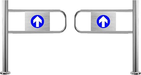 Metal Safety Gate for Supermarkets Spring-Loaded Swing Gate for Shopping Malls Universal Warehouse Entrance Gate 130x97cm Safety Barrier for Libraries & Stores in Saudi Arabia