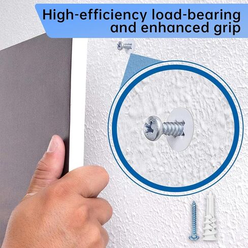 101PCS Self Drilling Drywall Anchors Kit with Screws, #8×1-3/5 Dry Wall Anchors and Self Drilling Screws with Bit for Gypsum Board, Sheetrock, No Pre Drill Required, Heavy Duty Holds 75LB. in Saudi Arabia
