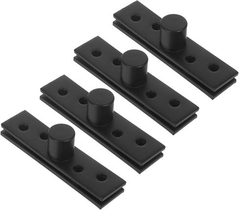 4pcs Stainless Steel Invisible Door Pivot Hinges 360° Rotation Concealed Pivot Hinge for Wood Doors Compact Dark Center Shaft Hardware for Hidden in Saudi Arabia