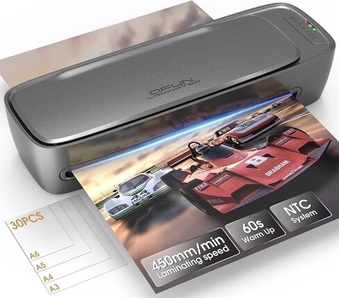 13 Inch Laminator Machine 11x17 with Laminating Sheets Personal Laminator for Teachers, 60S Warm Up Cold Thermal Lamination Machine for Home Office, A3 Laminating Machine Portable Paper Laminate Kit in Saudi Arabia