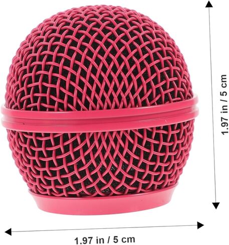 Toyvian 4Pcs Colored Microphone Mesh Grills Durable Mic Grille Replacement for Enhanced Sound and Aesthetics Compatible with Wired Mics in Saudi Arabia