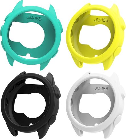 تغطية 3 حزمة من الحزم المتوافقة مع Garmin Forerunner 165 سلة الذكية سلة الذكية حالة الحماية السيليكون مرنة (أسود ، أبيض ، أصفر) in Saudi Arabia