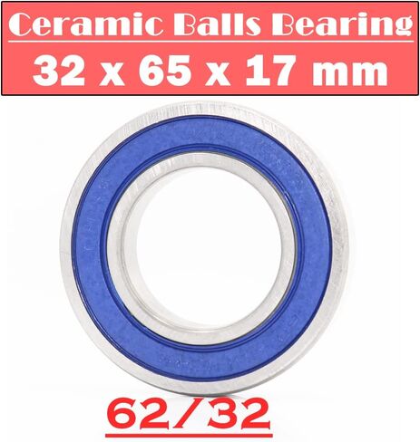 1PC 62/32 Hybrid Ceramic Bearing 32 * 65 17mm Race Bike Front Rear Wheel 62 2RS LUU Hybrids Si3N4 Ball Bearings 62/32RS Accessories in Saudi Arabia